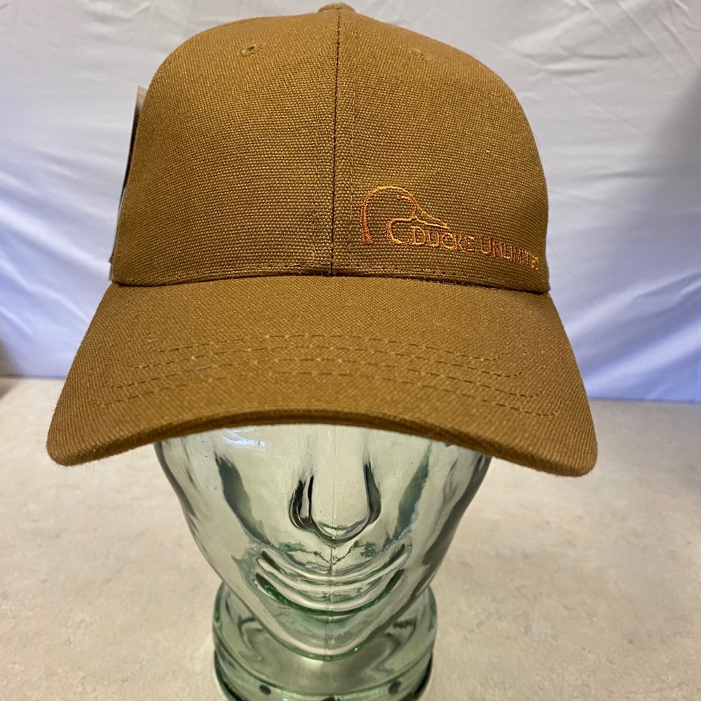 Ducks Unlimited Tan  Cotton Ball Cap Trucker Hat